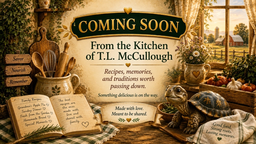 Coming Soon: From the Kitchen of T.L. McCullough - Recipe Book